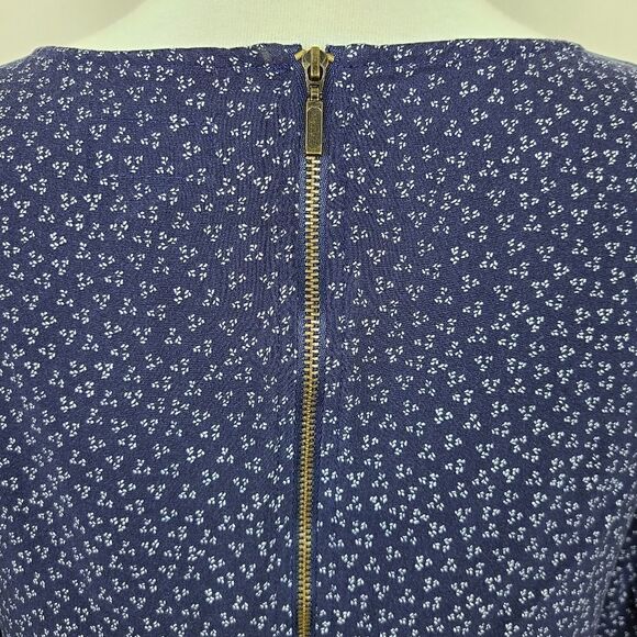 old Navy Long Sleeve Navy Blue Print Mini Dress XS - Picture 8 of 15